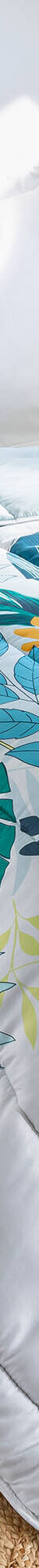 Couette microfibre imprimé végétal 200 g/m² (vert d'eau) Couette microfibre imprimé végétal 200 g/m² (vert d'eau)